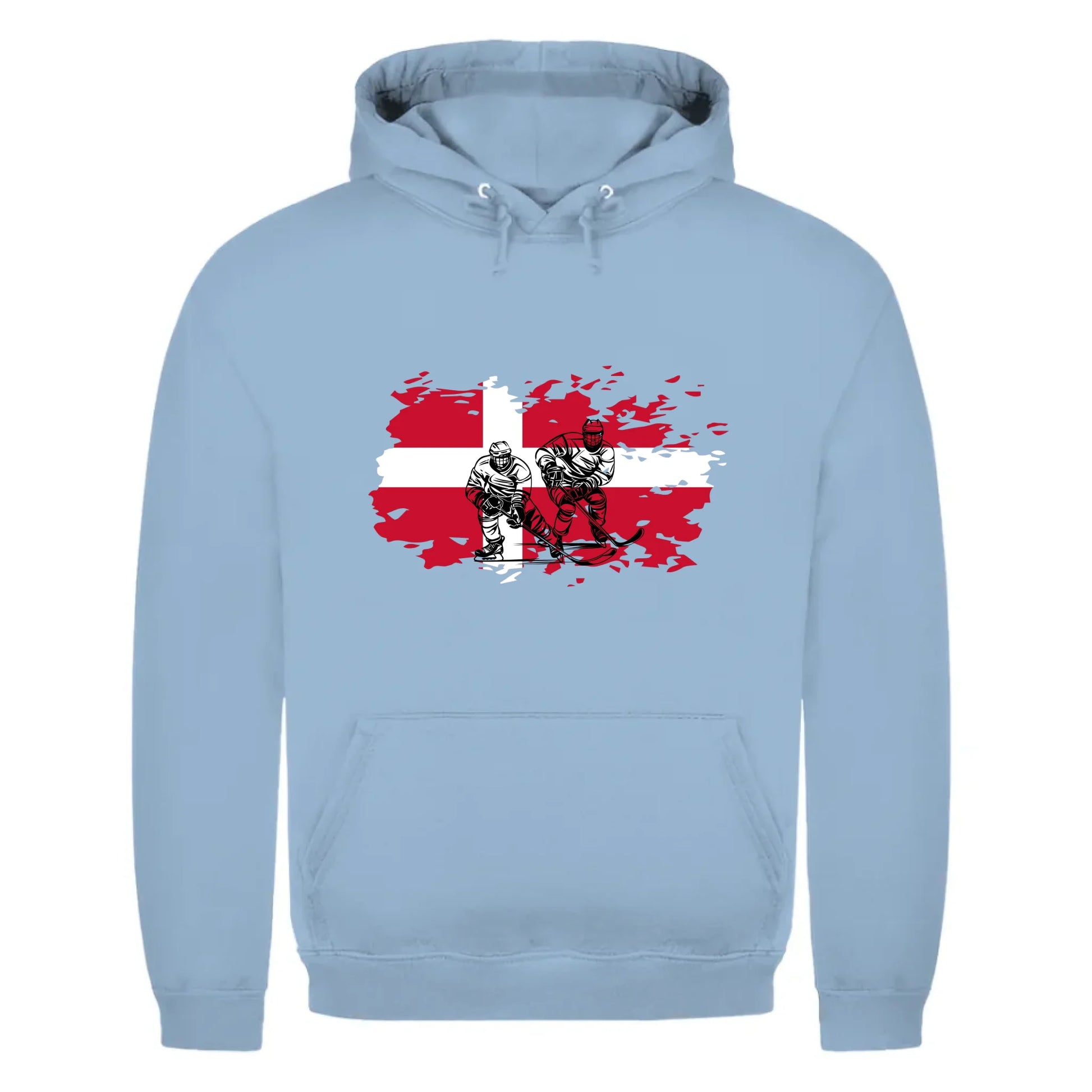 front_Sky Blue_Unisex Hoodie HOCKEY MOM LIFE_mockup