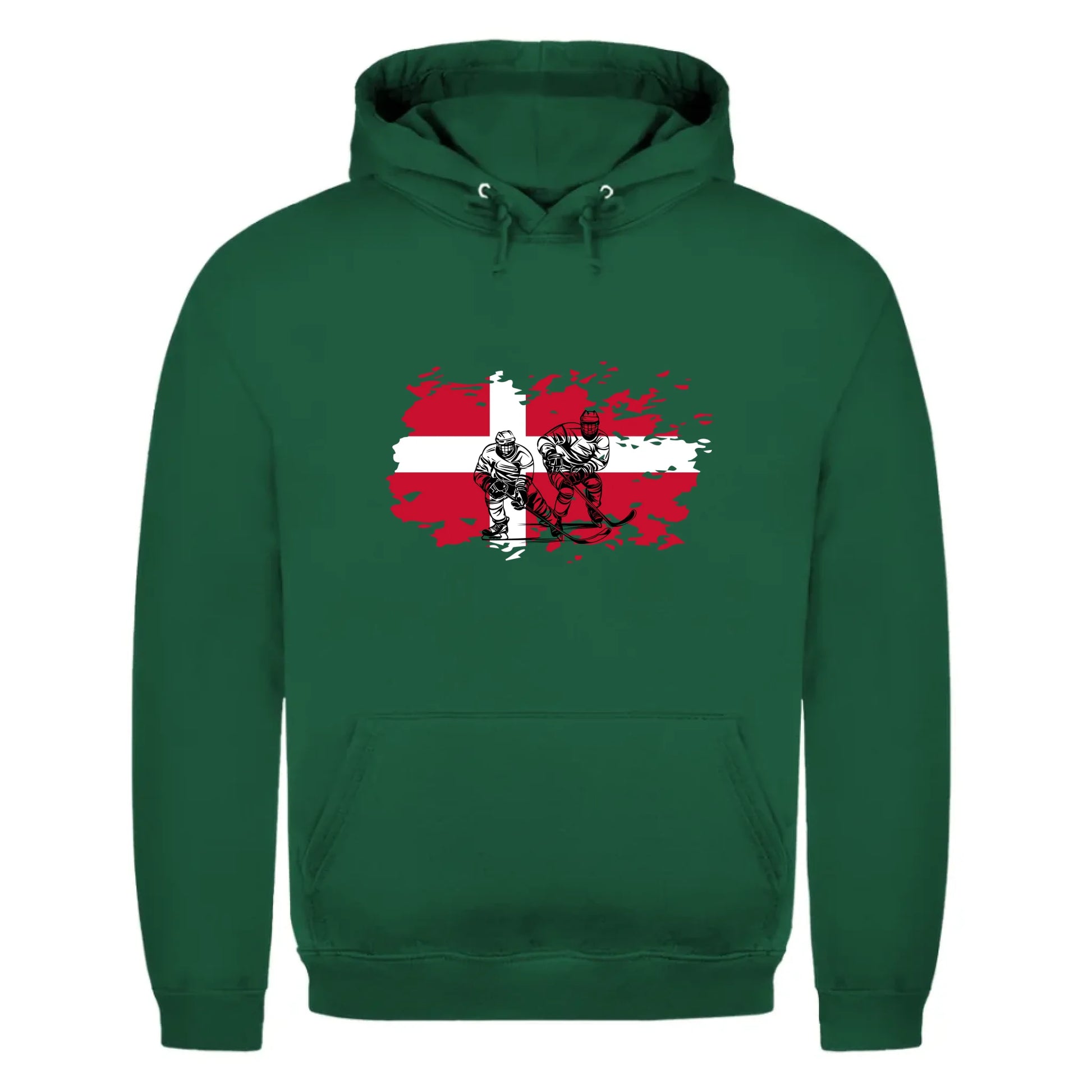 front_Bottle Green_Unisex Hoodie HOCKEY MOM LIFE_mockup