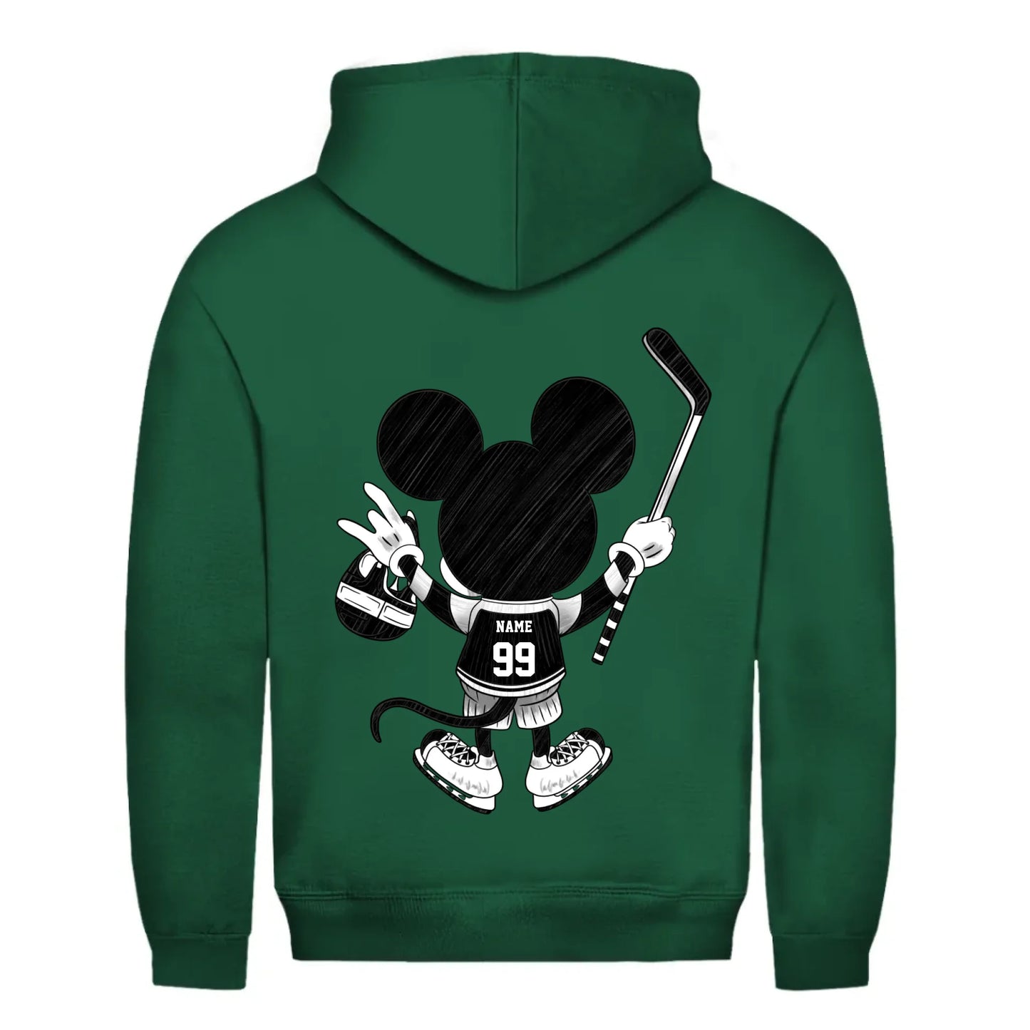 back_Bottle Green_Unisex Hoodie HOCKEY MOM LIFE_mockup