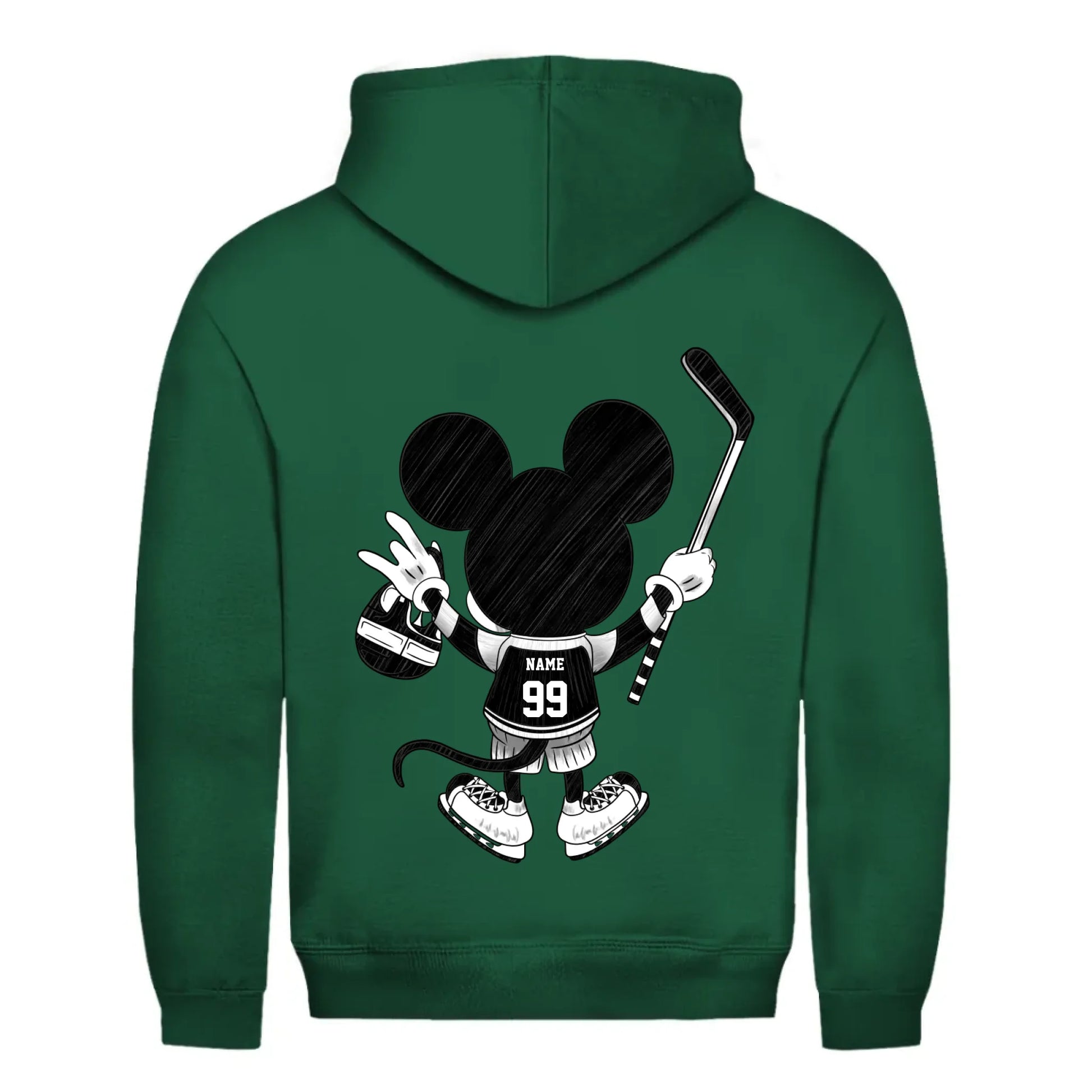 back_Bottle Green_Unisex Hoodie HOCKEY MOM LIFE_mockup