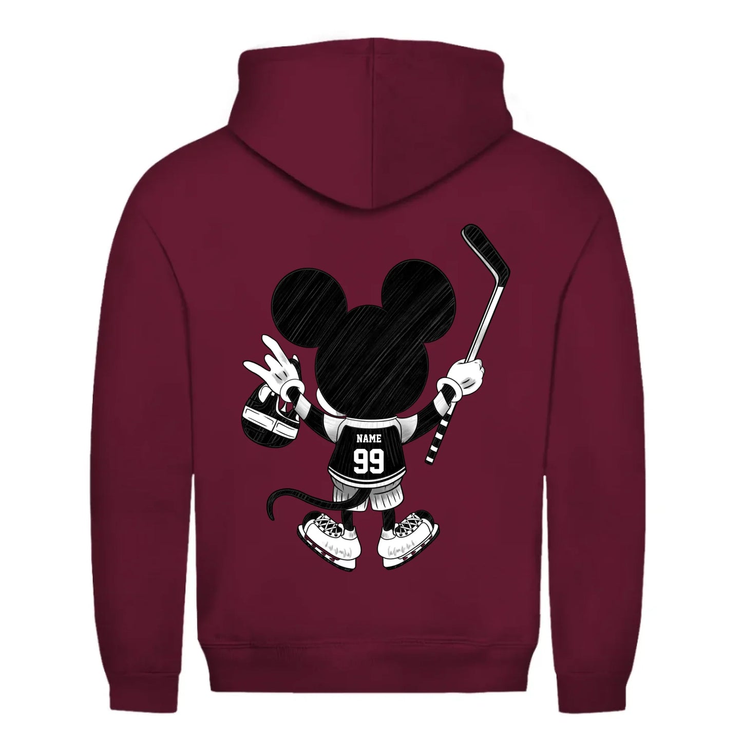 back_Burgundy_Unisex Hoodie HOCKEY MOM LIFE_mockup