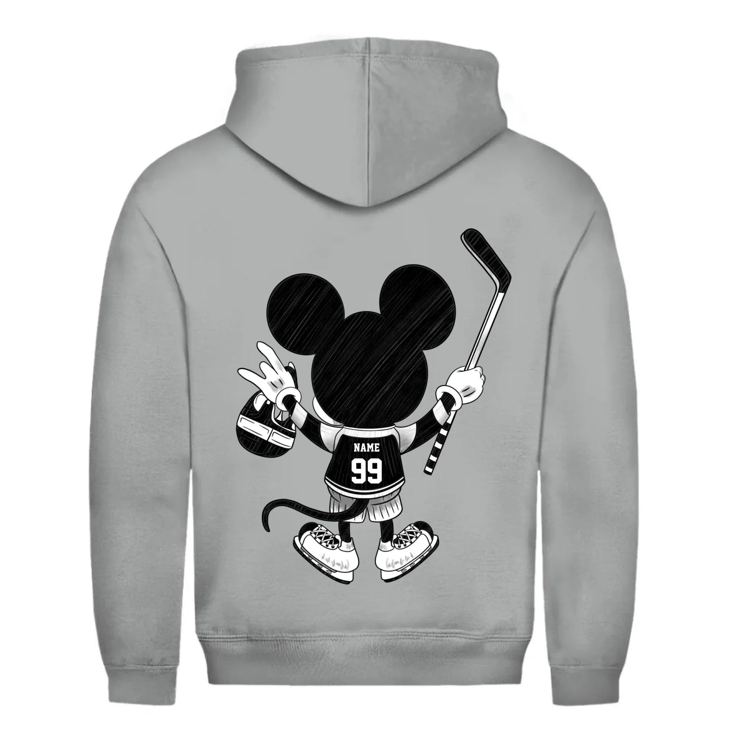 back_Heather Grey_Unisex Hoodie HOCKEY MOM LIFE_mockup