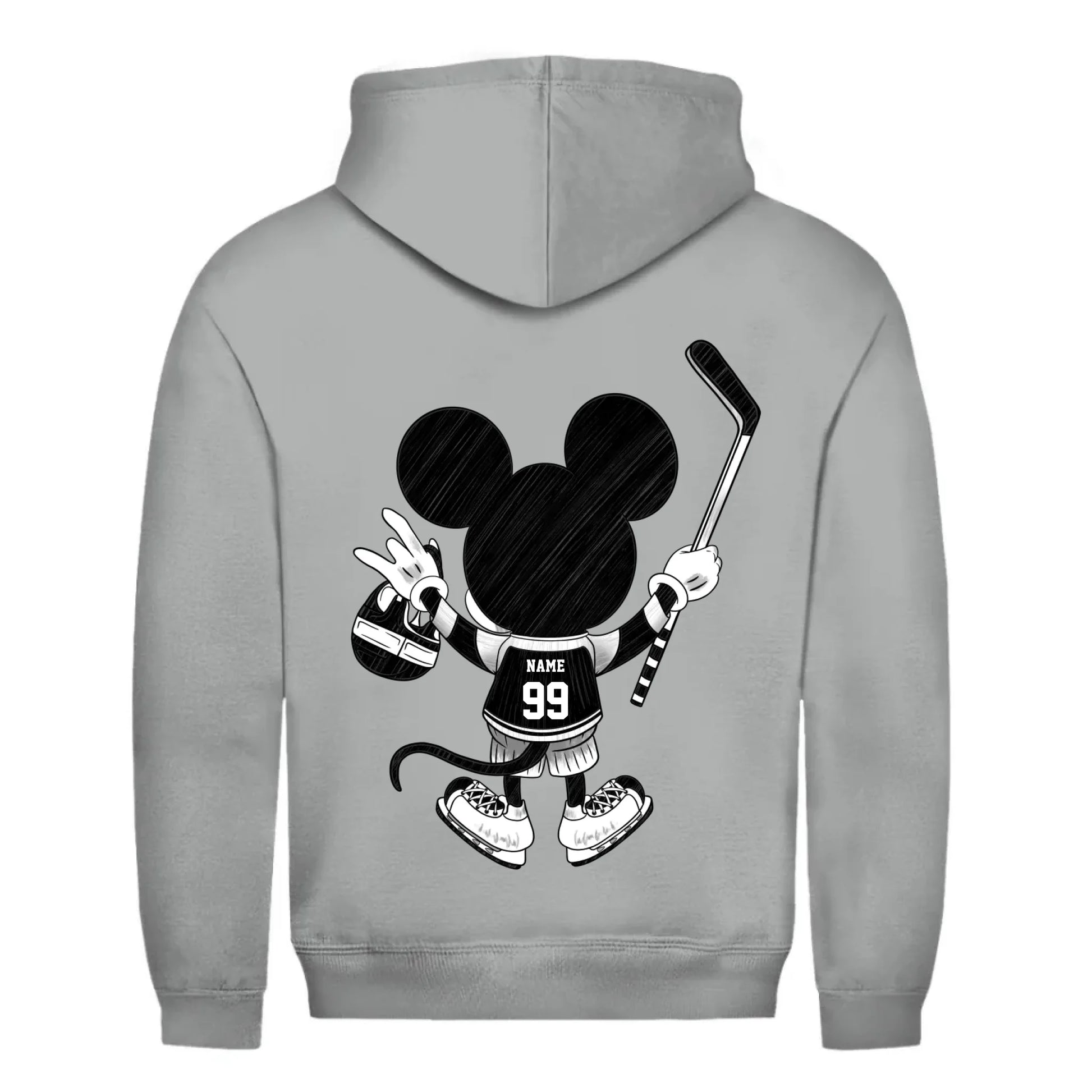 back_Heather Grey_Unisex Hoodie HOCKEY MOM LIFE_mockup