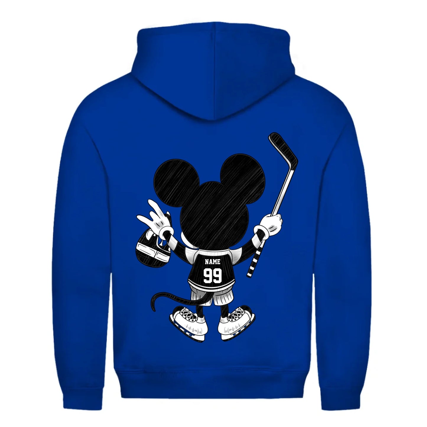 back_Royal Blue_Unisex Hoodie HOCKEY MOM LIFE_mockup