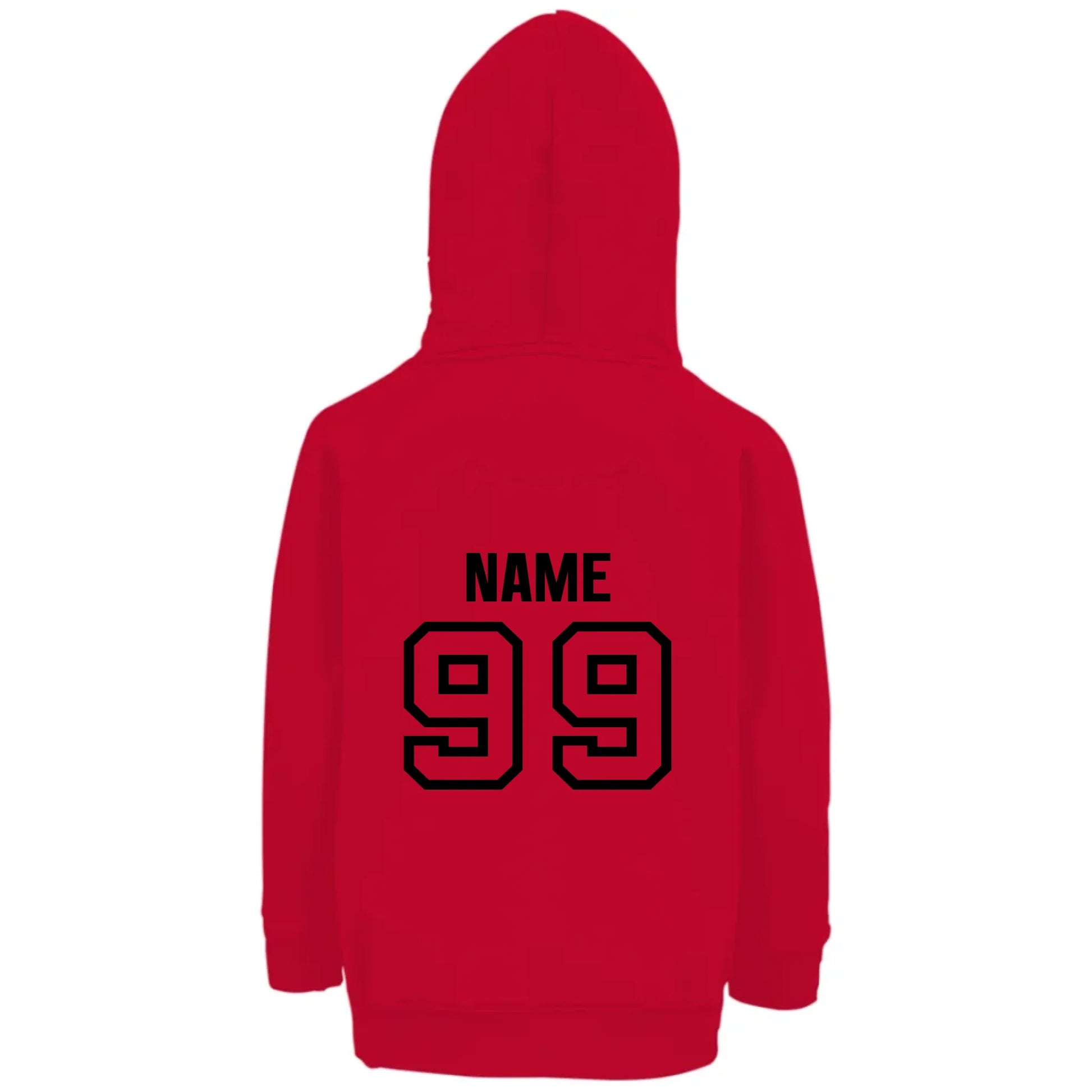 back_Red_Kids Hoodie GLOVE & PAW_mockup