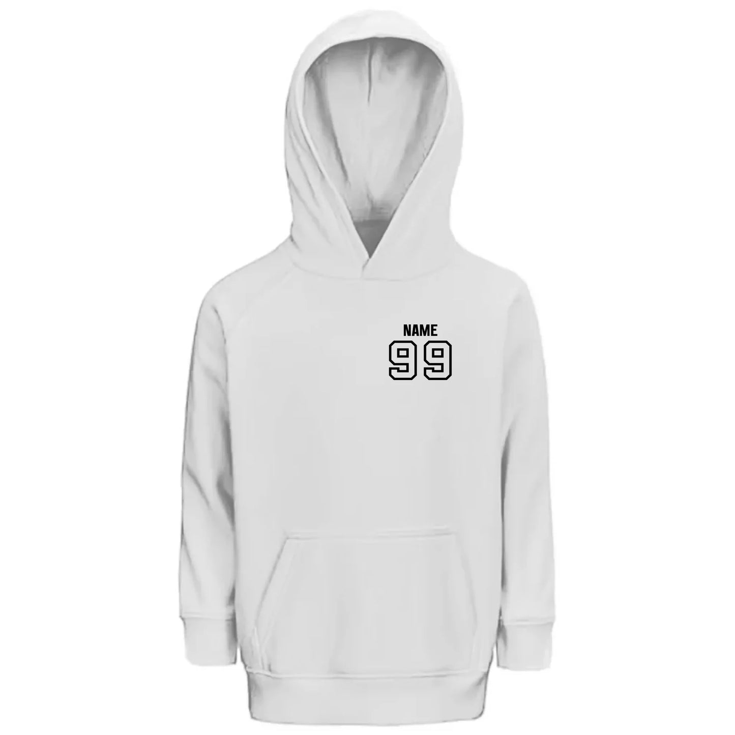 front_White_Kids Hoodie GLOVE & PAW_mockup