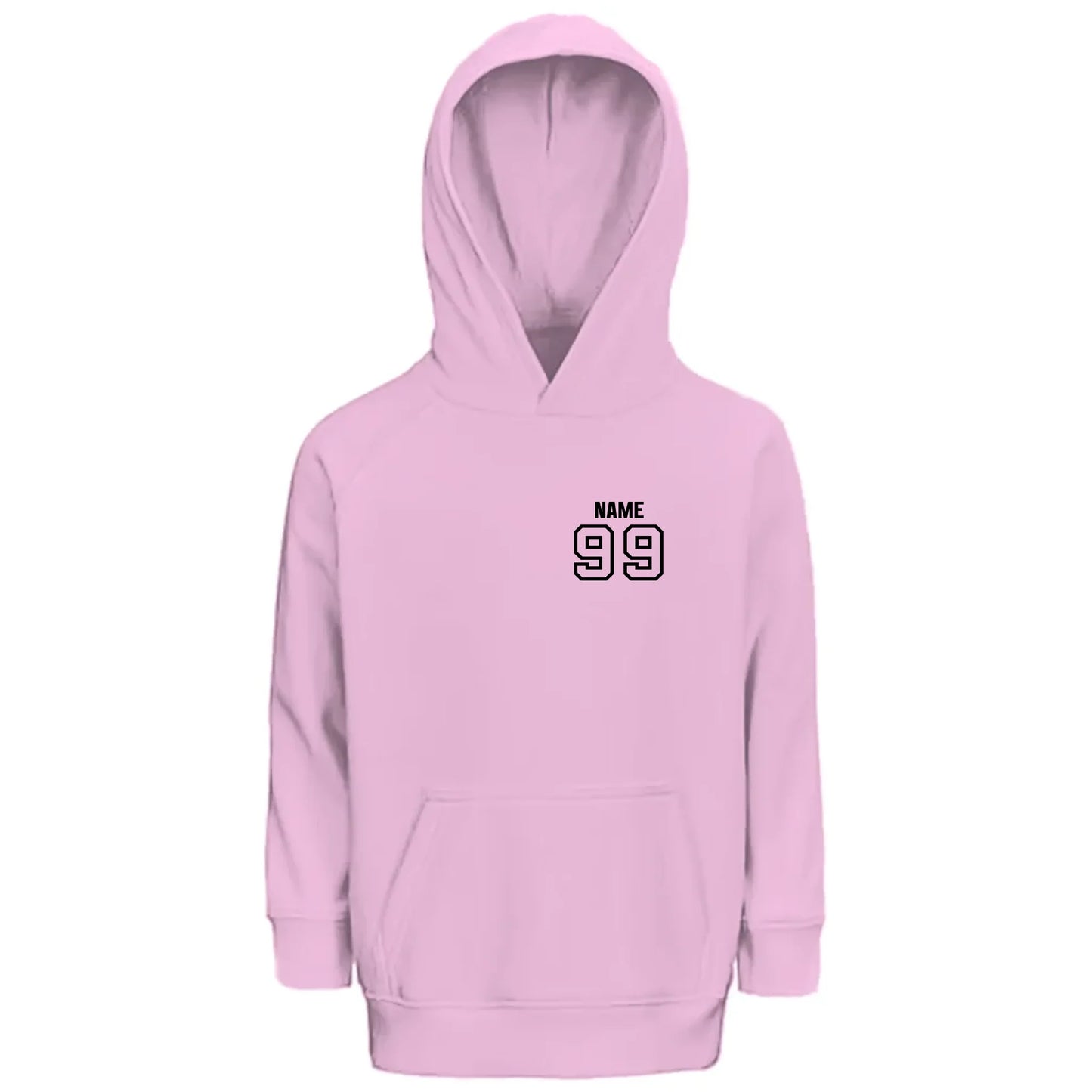 front_Pale Pink_Kids Hoodie GLOVE & PAW_mockup