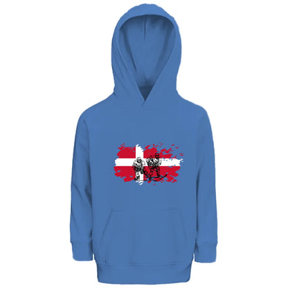 front_Blue_Kids Hoodie GLOVE & PAW_mockup