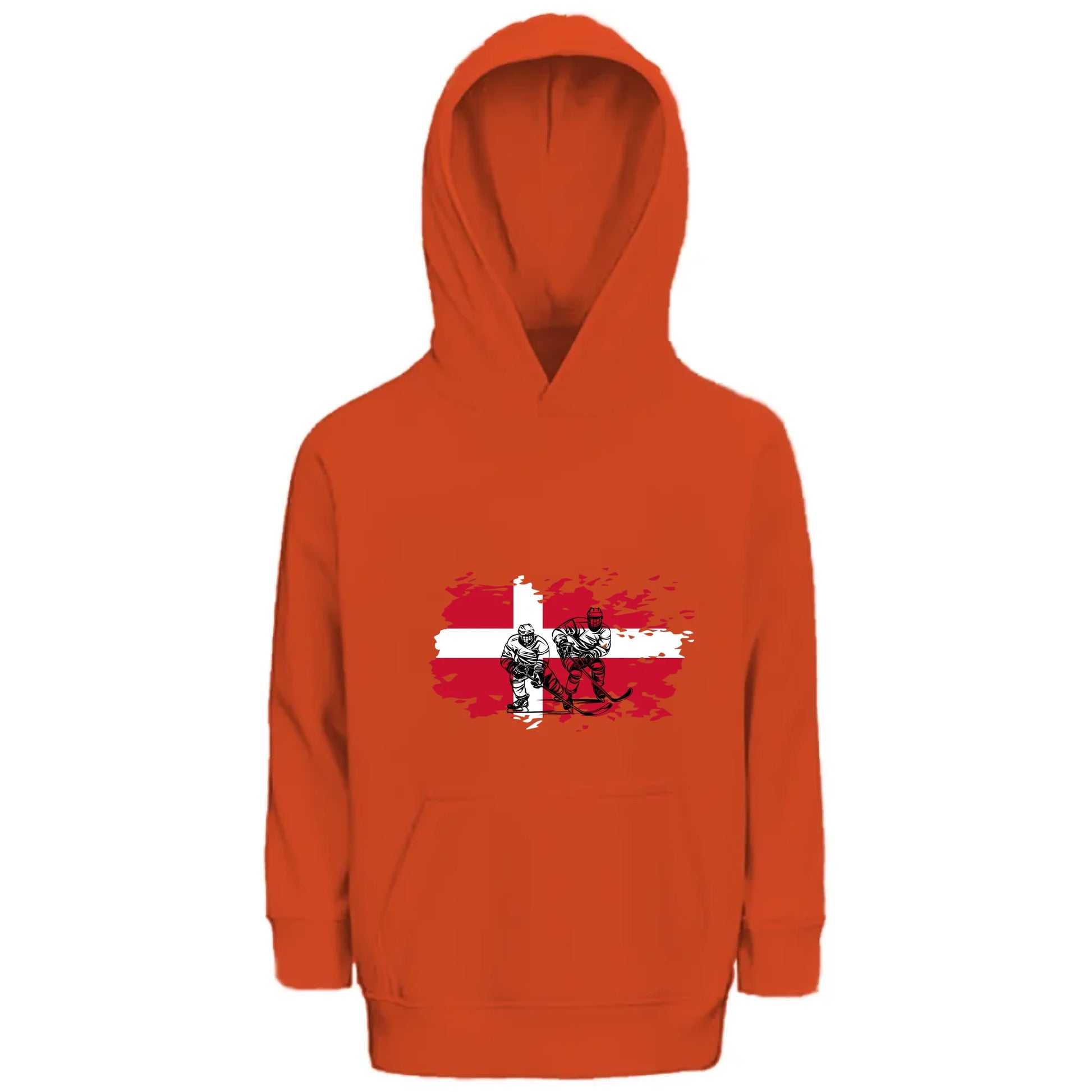 front_Burnt Orange_Kids Hoodie GLOVE & PAW_mockup