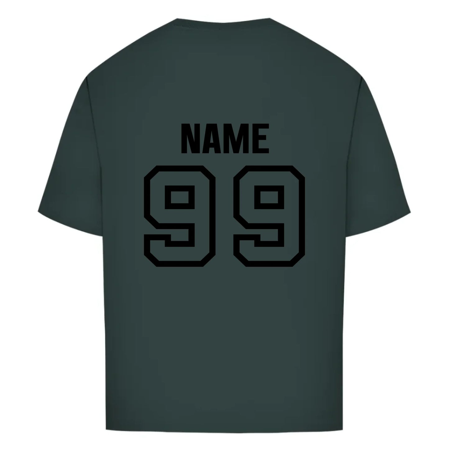 back_Bottle Green_Oversize T-Shirt GERMAN GLOVES_mockup