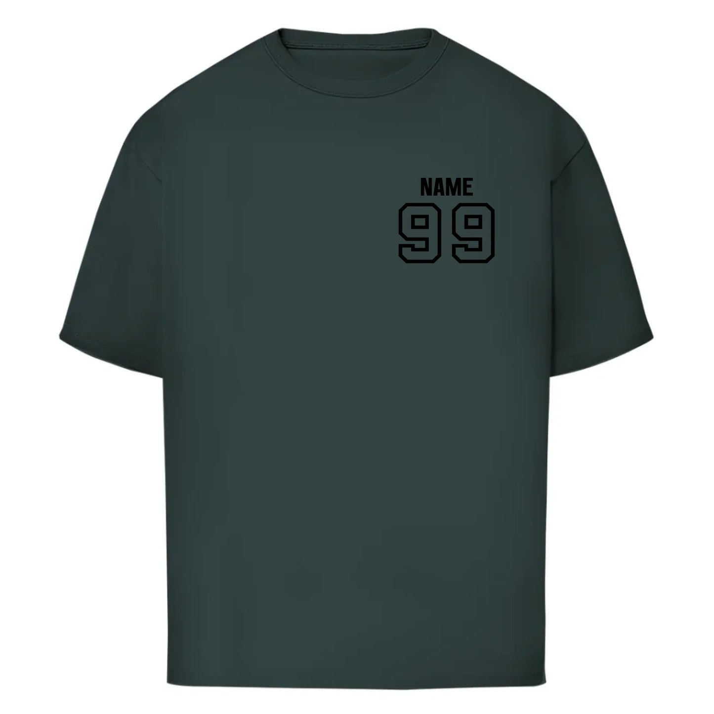 front_Bottle Green_Oversize T-Shirt GERMAN GLOVES_mockup