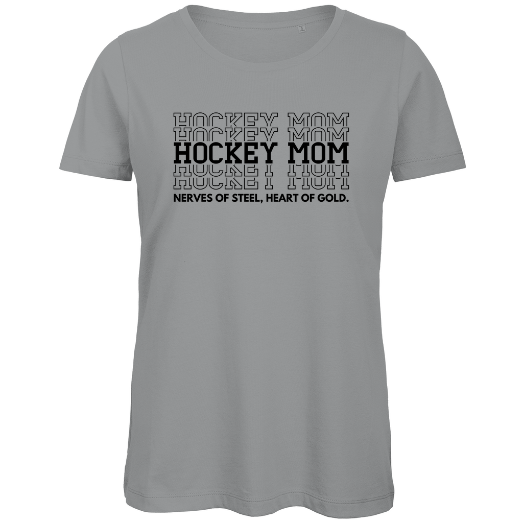 Ladies T-Shirt HOCKEYMOM NERVES & HEART