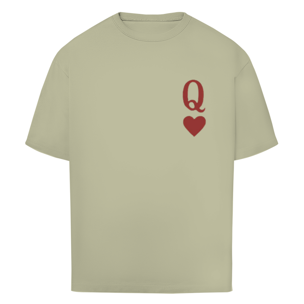 Oversize T-Shirt HOCKEY HERZKÖNIGIN (front&back)