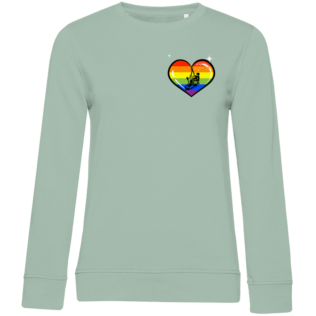 Ladies Sweatshirt RAINBOW SKATE HEART