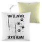 Kopfkissen zweifarbig NEVER SKATE ALONE