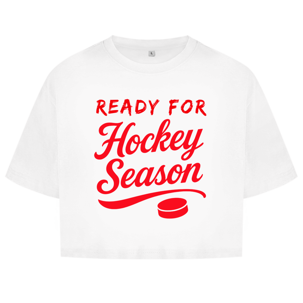 Ladies Crop Top READY FOR HOCKEY SEASON