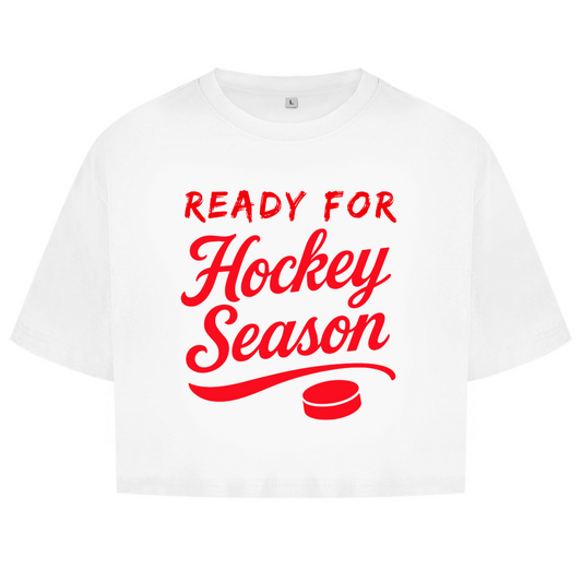 Ladies Crop Top READY FOR HOCKEY SEASON