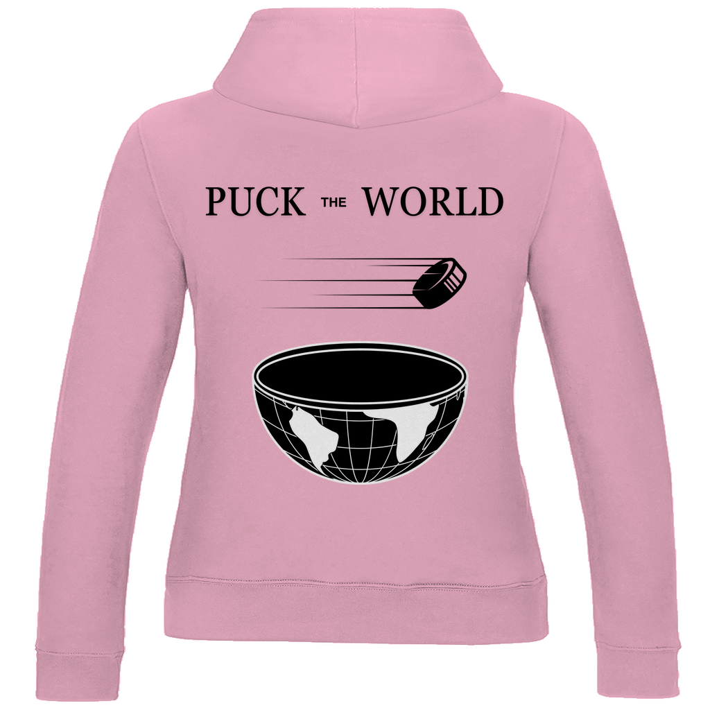 Ladies Hoodie PUCK THE WORLD (front&back)