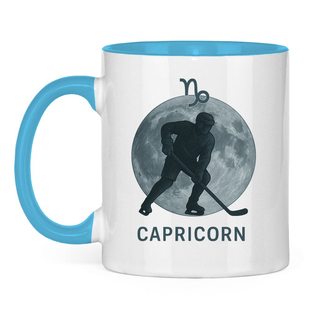 Tasse zweifarbig STERNZEICHEN CAPRICORN / STEINBOCK