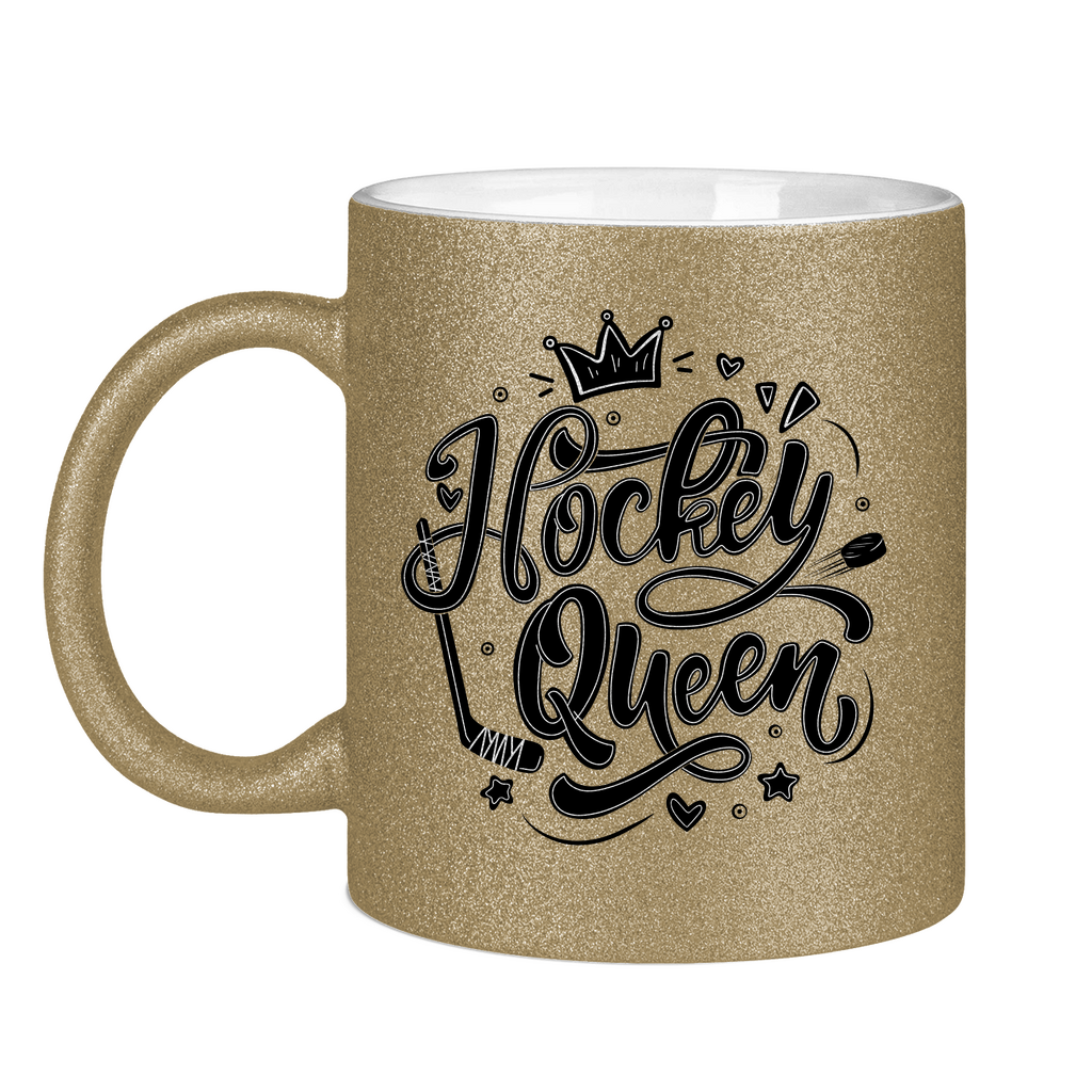 Glitzertasse HOCKEYQUEEN II
