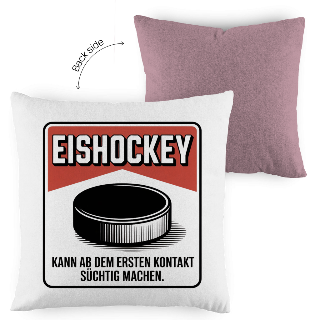 Kopfkissen zweifarbig  EISHOCKEY ZIGARETTENSCHACHTEL