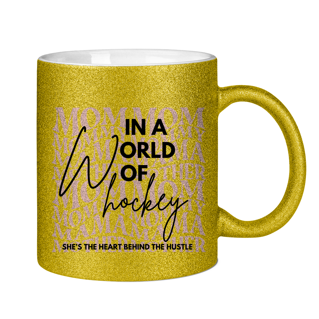 Glitzertasse WORLD OF HOCKEY - MOM