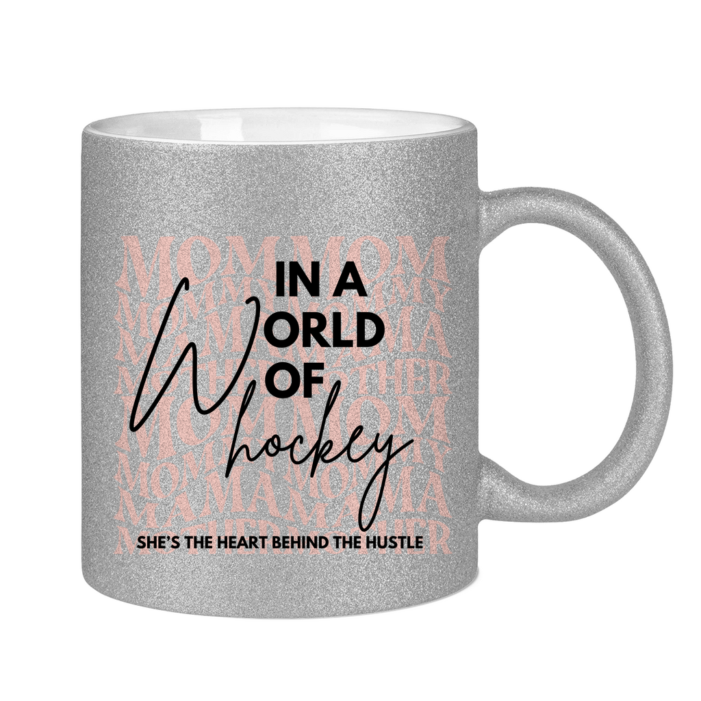 Glitzertasse WORLD OF HOCKEY - MOM