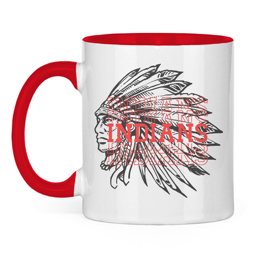 Tasse zweifarbig INDIANS HEAD