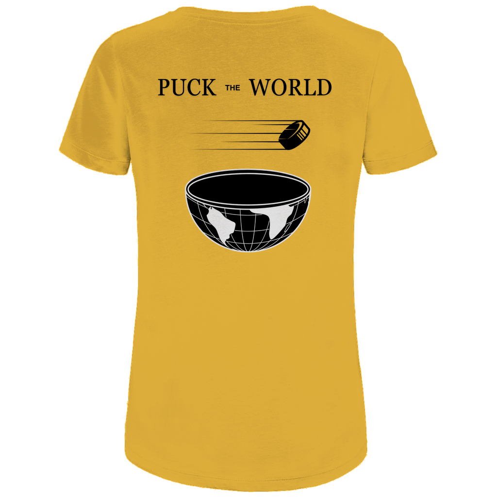 Ladies T-Shirt PUCK THE WORLD (front&back)