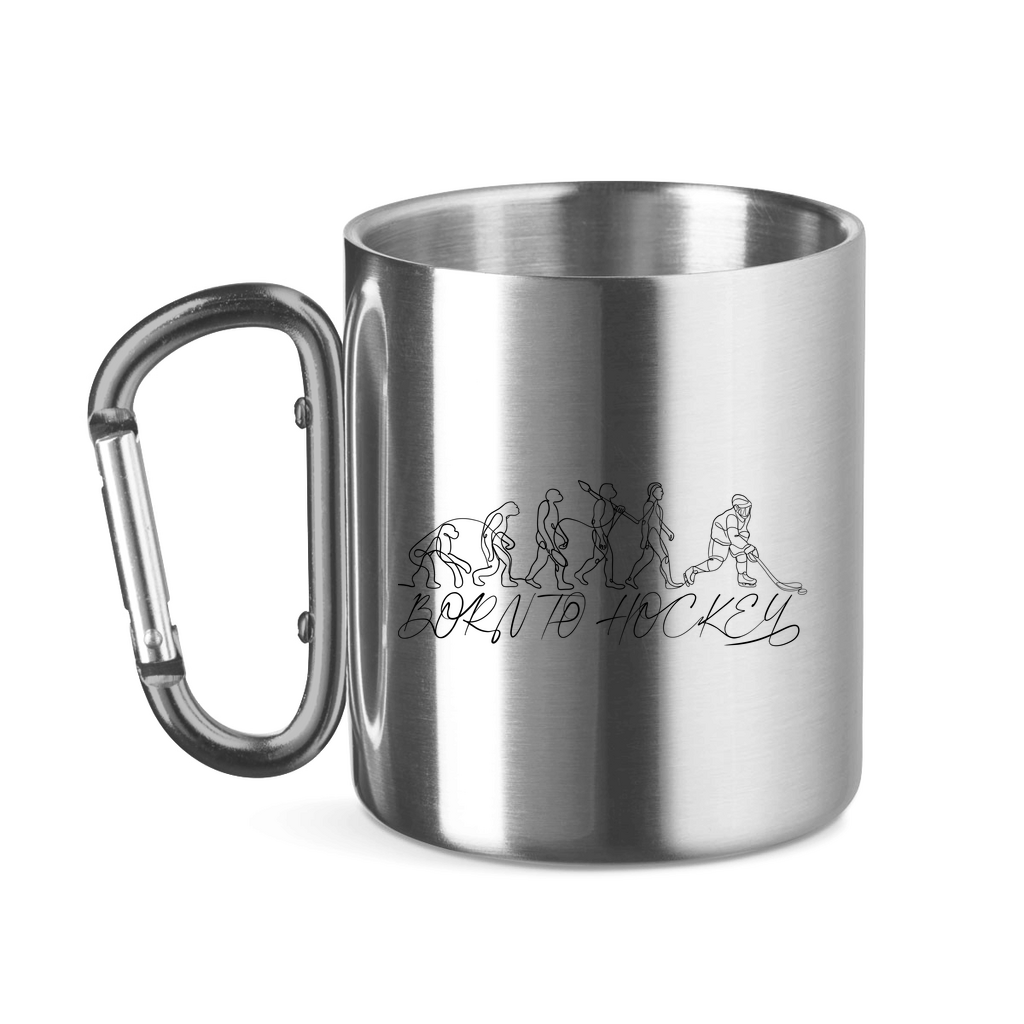 Edelstahltasse BORN TO HOCKEY EVULUTION