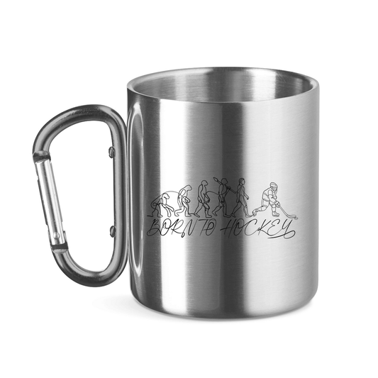 Edelstahltasse BORN TO HOCKEY EVULUTION
