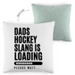 Kopfkissen zweifarbig HOCKEYDADS SLOGAN