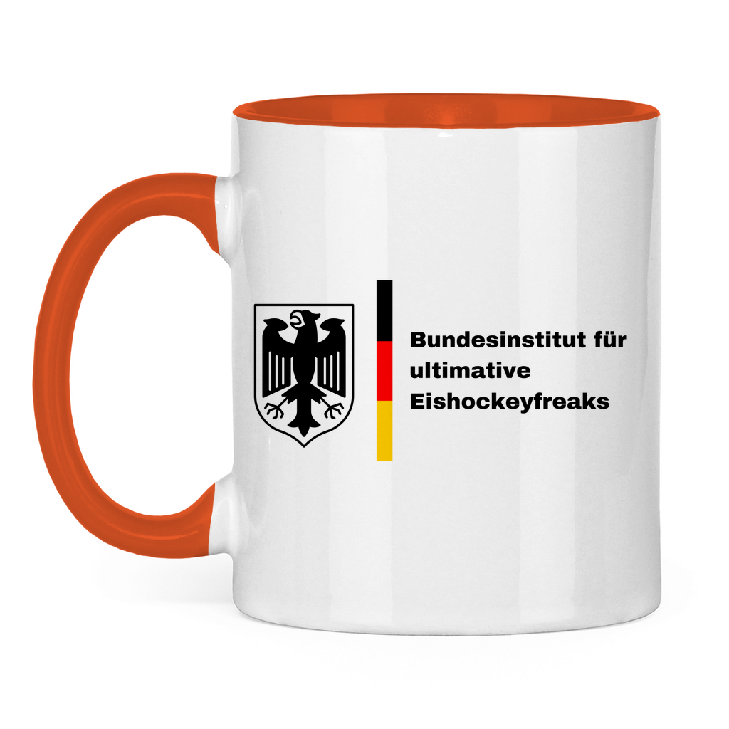 Tasse zweifarbig BUNDESINSTITUT HOCKEYFREAKS