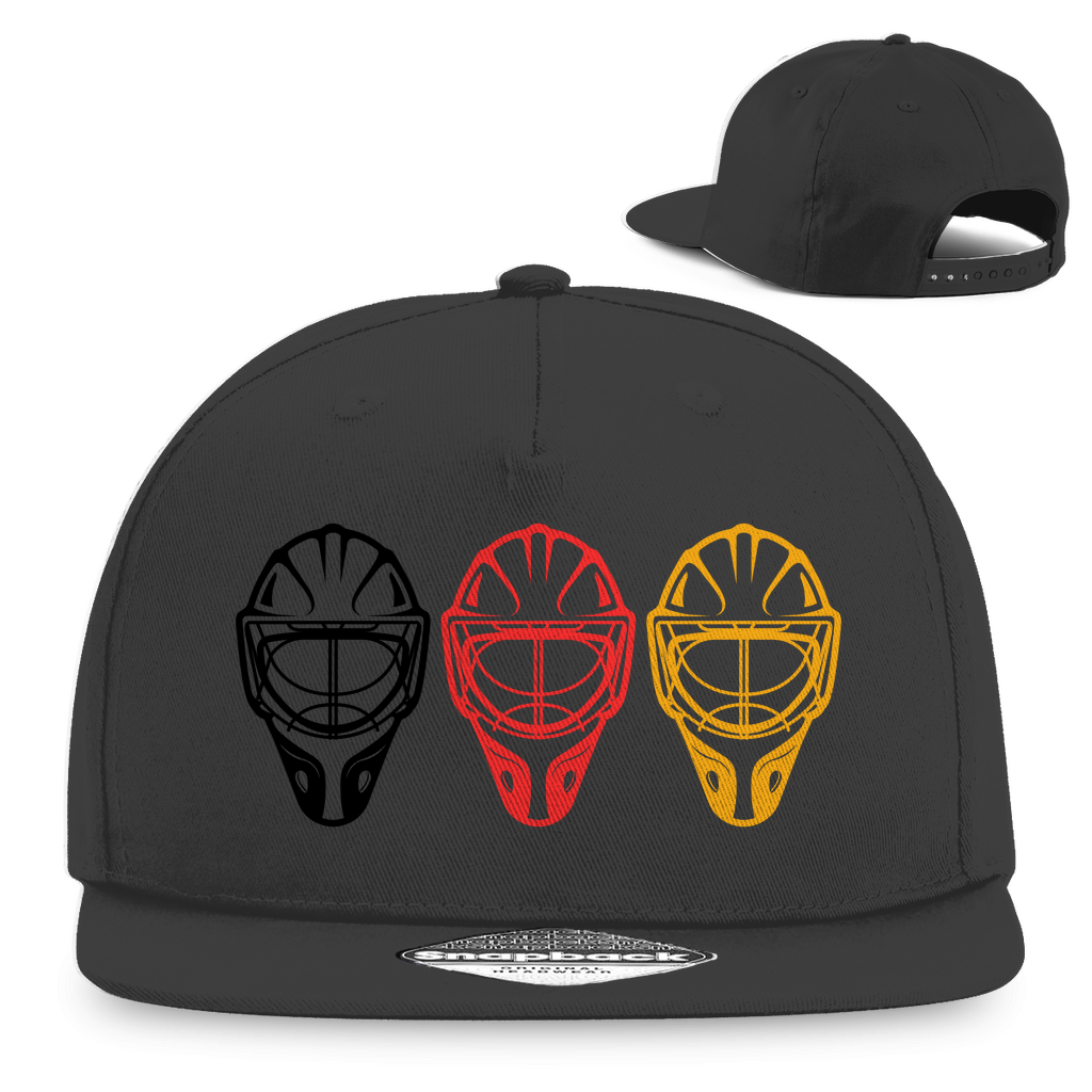 Snapback TEAM GOALIE MASKE SCHWARZ-ROT-GOLD