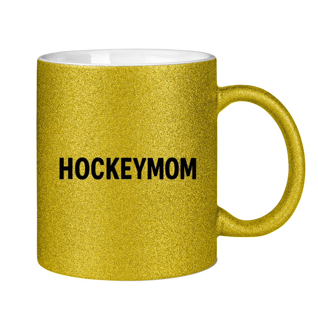 Glitzertasse HOCKEYMOM BRAIN