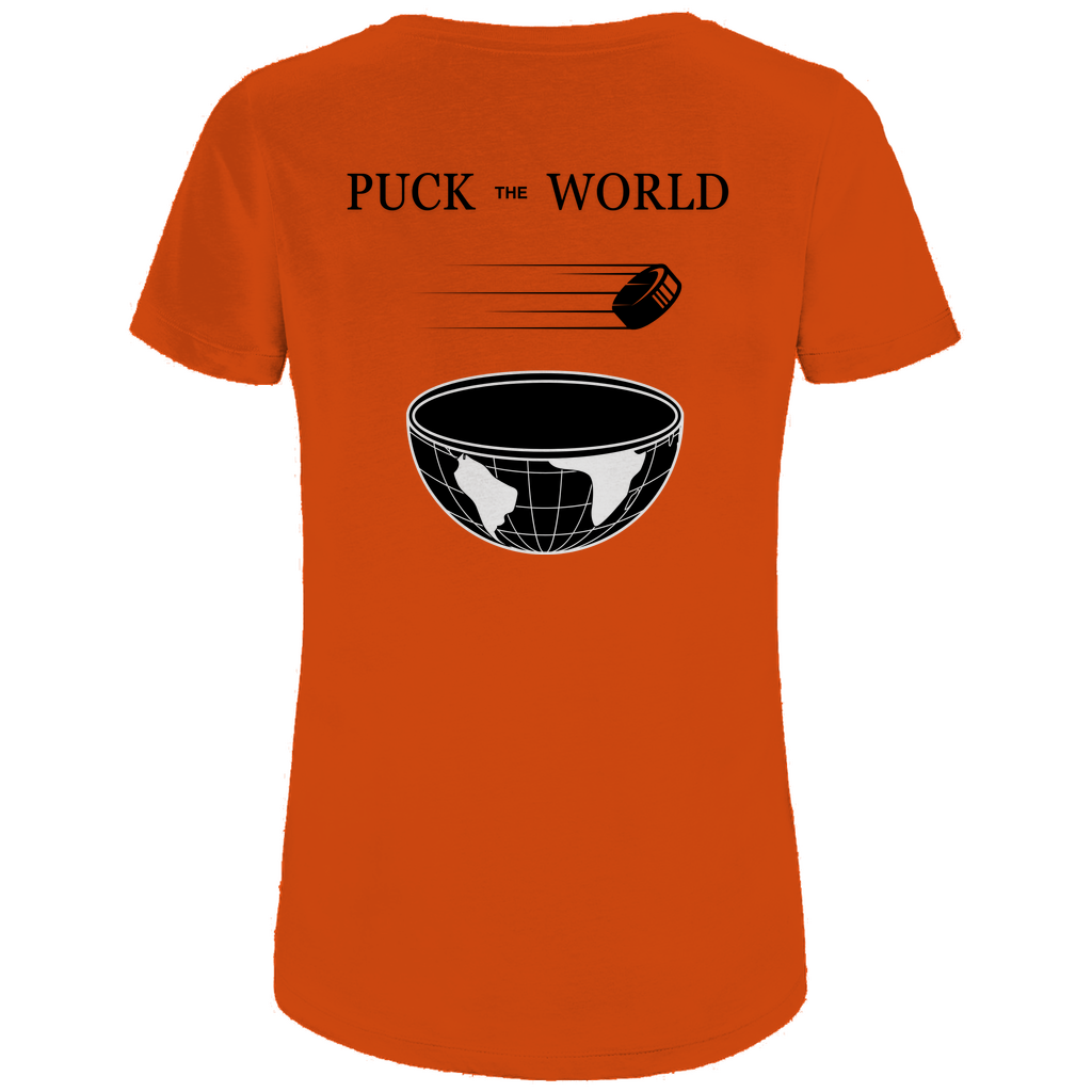 Ladies T-Shirt PUCK THE WORLD (front&back)