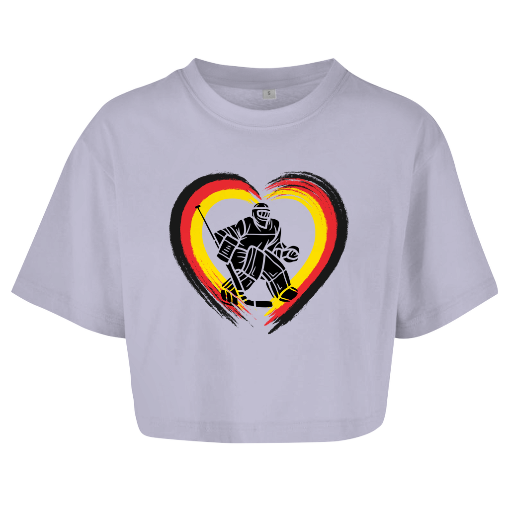 Ladies Crop Top HEART GERMANY GOALIE