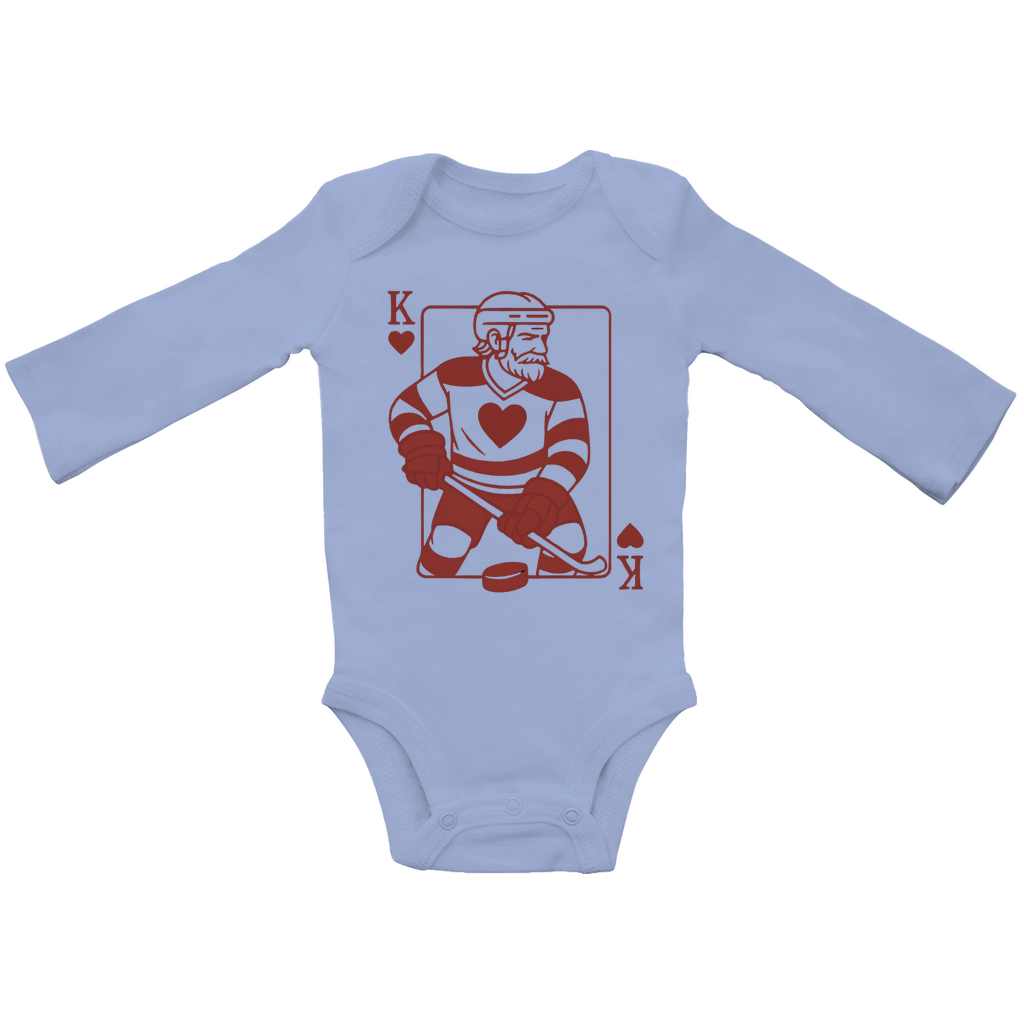 Babybody Langarm HOCKEY HERZKÖNIG