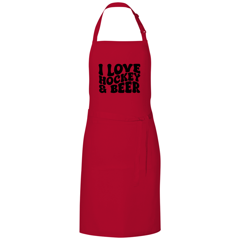 Grillschürze  I LOVE HOCKEY & BEER