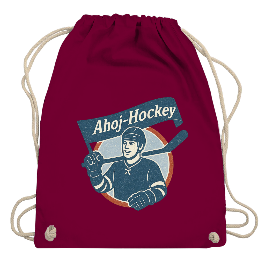 Turnbeutel AHOJ-HOCKEY VINTAGE