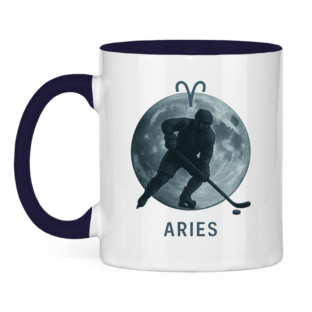 Tasse zweifarbig STERNZEICHEN ARIES / WIDDER