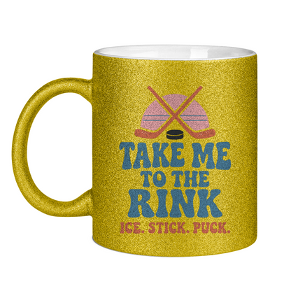 Glitzertasse TAKE ME TO THE RINK