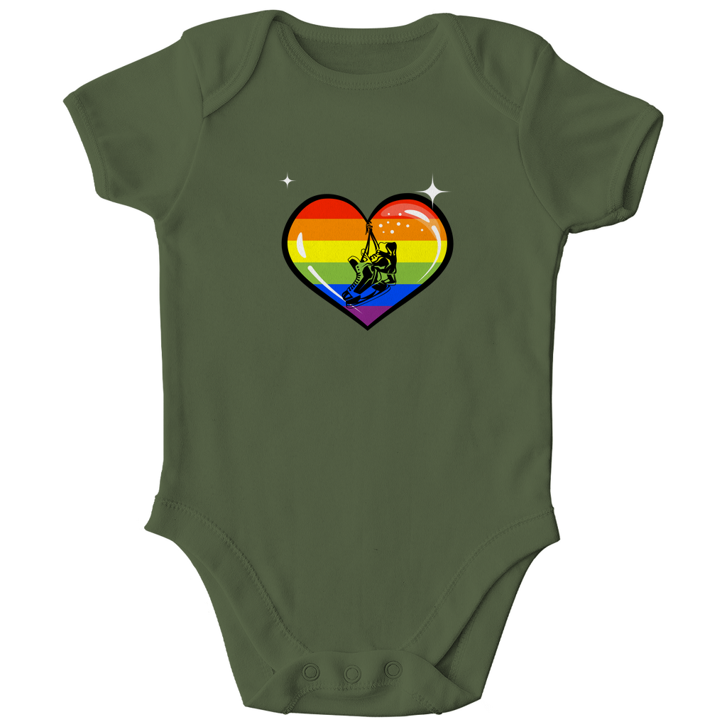 Babybody RAINBOW SKATE HEART