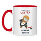 Tasse zweifarbig PINGU HOCKEY