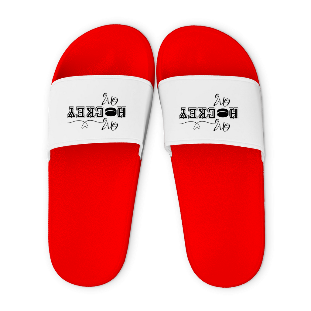 Badelatschen HOCKEY MOM HEART