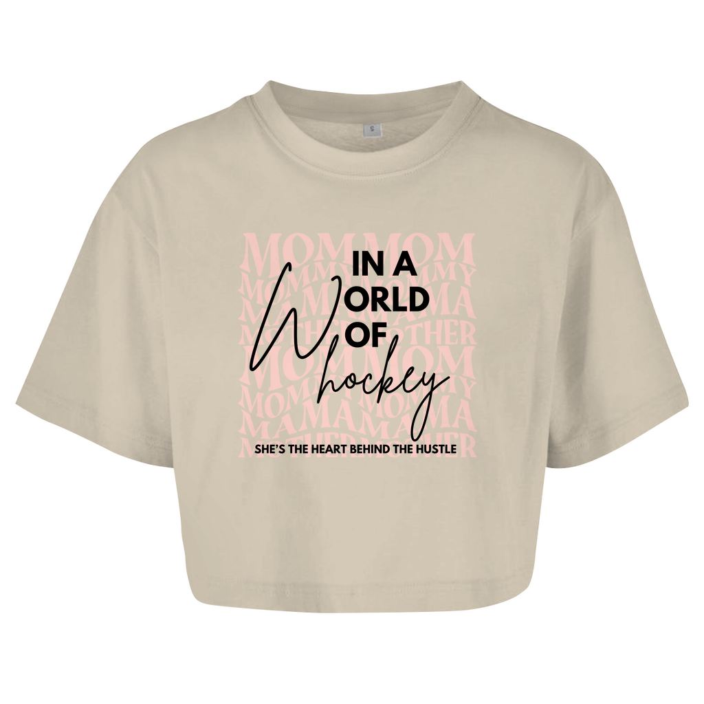 Ladies Crop Top WORLD OF HOCKEY - MOM