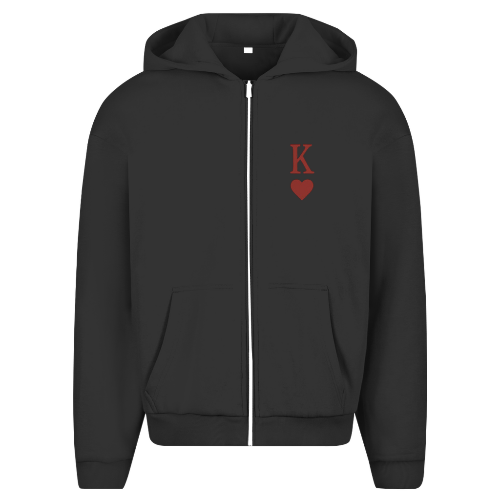 Oversize Zipper HOCKEY HERZKÖNIG (front&back)