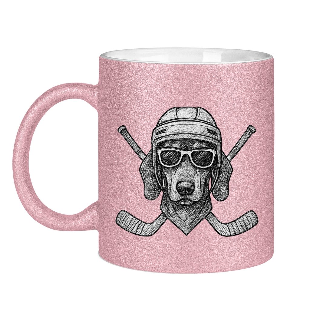 Glitzertasse COOL HOCKEYDOG