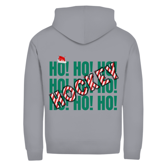 Unisex Zipper HO HO HOCKEY (back)