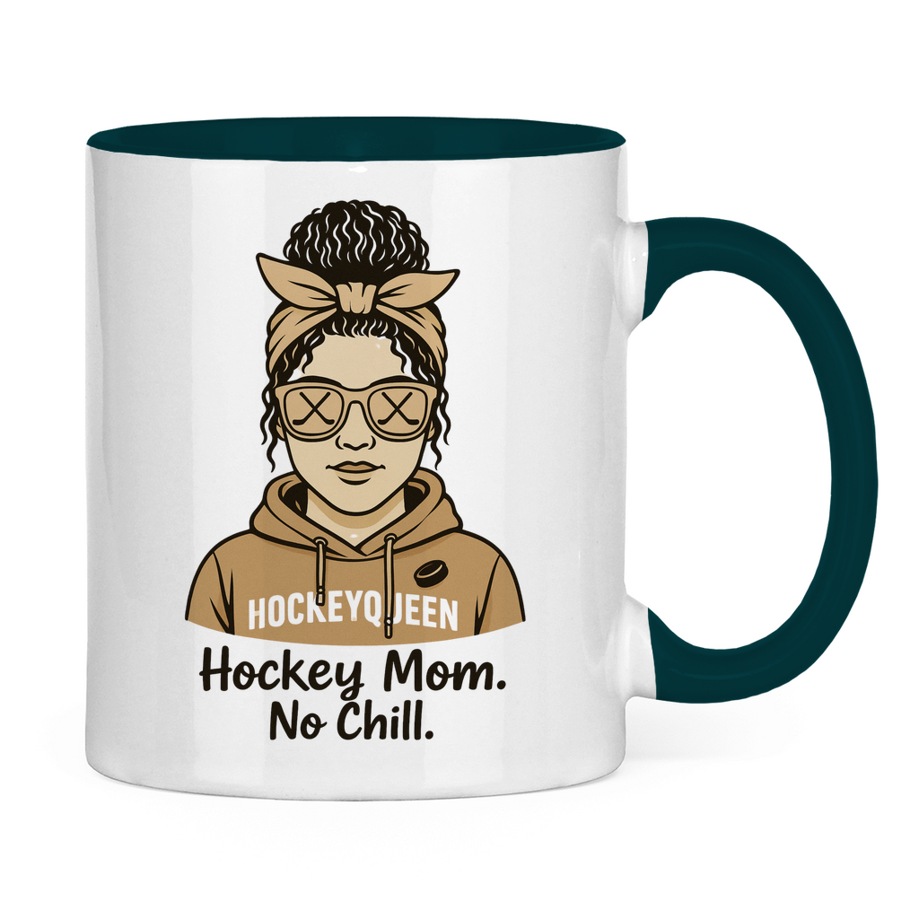 Tasse zweifarbig HOCKEY MOM - NO CHILL